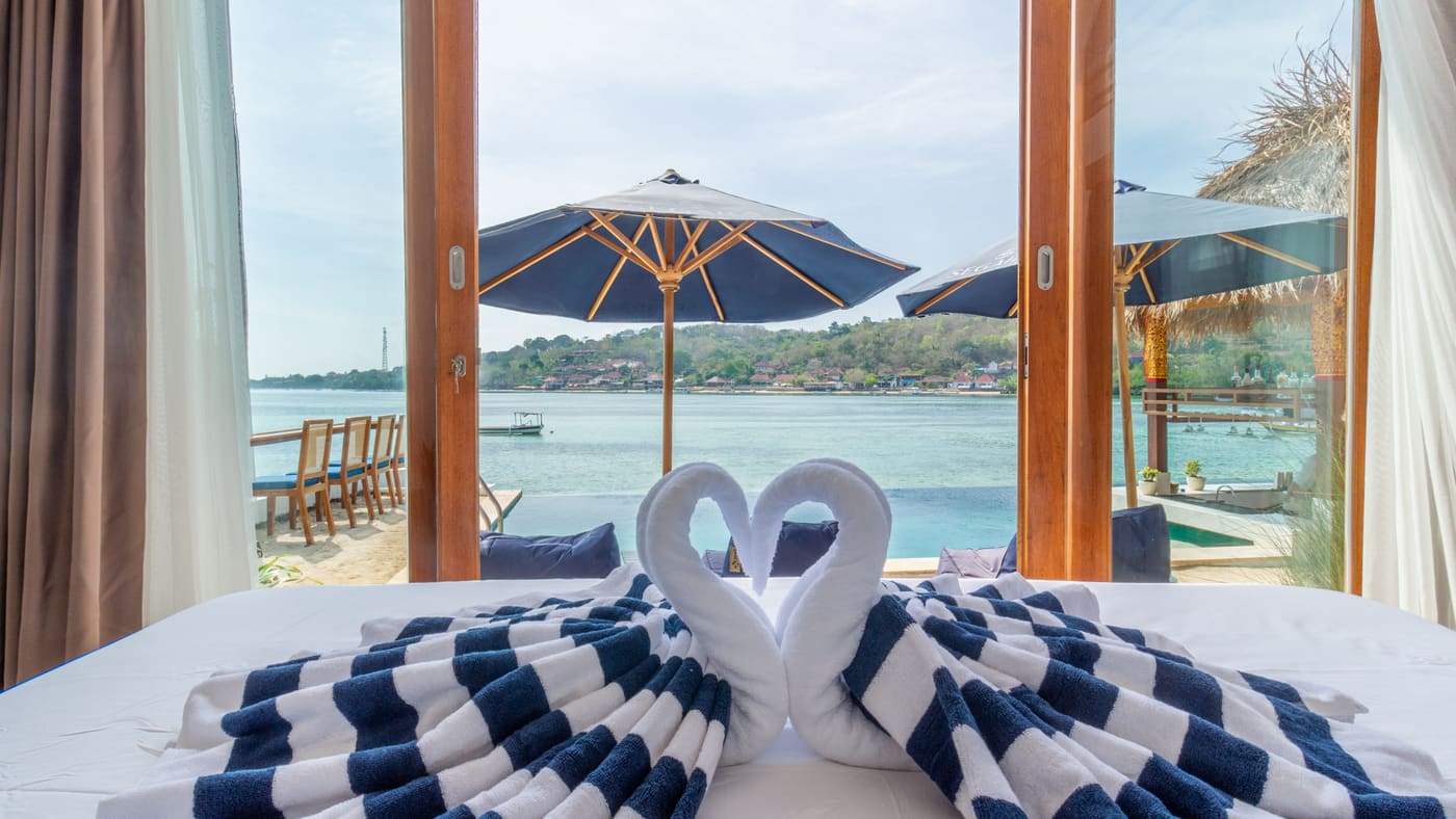 Deluxe Bungalow with Sea View at Segara Seaside Resort